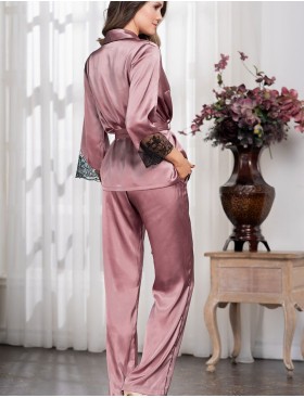 Комплект-тройка шёлк Mia-Amore OLIVIA 3645 античная роза, Цвет: античная роза, Размеры: M, изображение 2