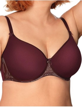 Бюстгальтер балконет Nipplex ZAFIRA U, Цвет: бургундское вино, Размеры: 80D