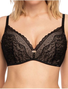 Бюстгальтер пуш-ап без косточек Nipplex CLARISA SUPER P-UP черный, Цвет: черный, Размеры: 75A