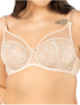 Мягкий бюстгальтер на большую грудь Nipplex ELISABETH M телесный, Цвет: телесный, Размеры: 70I