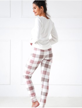 Хлопковая пижама Sensis JOSELYN, Цвет: белый, Размеры: M, изображение 3