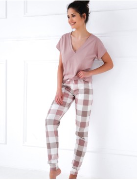 Женская хлопковая пижама Sensis NETTY, Цвет: розовый, Размеры: S, изображение 2