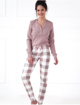 Женская пижама с брюками Sensis SAMMIE, Цвет: розовый, Размеры: S, изображение 2