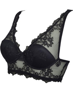 Кружевной бралетт на косточках Sielei GLAM 1944 nero, Цвет: nero (черный), Размеры: 75B, изображение 8