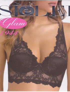 Кружевной бралетт на косточках Sielei GLAM 1944 nero, Цвет: nero (черный), Размеры: 75B, изображение 9