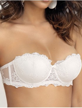 Бюстгальтер фашия с пуш-ап Sielei GLAM 1948 bianco latte, Цвет: bianco latte (молочн, Размеры: 70B