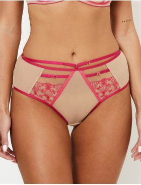 Трусы бразилиана Subtille DIAMOND brazilian, Цвет: телесный+розовый, Размеры: XL