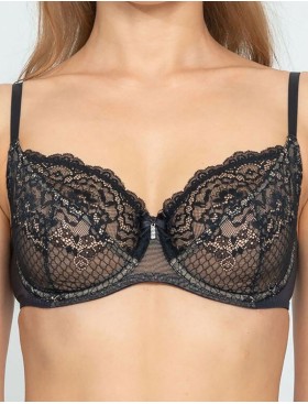 Бюстгальтер мягкая чашка Coquette Revue PANDORA 81121-18, Цвет: черный, Размеры: 90C