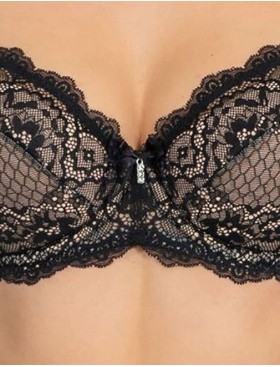 Бюстгальтер кружевной балконет Coquette Revue PANDORA 89121-18, Цвет: черный, Размеры: 90B, изображение 4