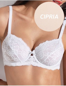 Кружевной бюстгальтер на косточках Sielei ALLURE 2672 cipria, Цвет: cipria (телесный), Размеры: 90B