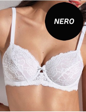 Кружевной бюстгальтер на косточках Sielei ALLURE 2672 nero, Цвет: nero (черный), Размеры: 85B