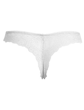 Кружевные трусики стринги Sielei ALLURE 2673 bianco, Цвет: bianco (белый), Размеры: S, изображение 4