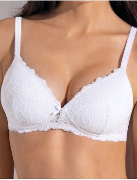 Бюстгальтер пуш-ап без косточек Sielei ALLURE 2676 bianco, Цвет: bianco (белый), Размеры: 70B