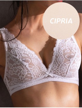 Кружевной бралетт без косточек Sielei ALLURE 2678 cipria, Цвет: cipria (телесный), Размеры: 85B