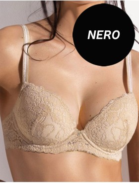 Бюстгальтер балконет Sielei ALLURE 2688 nero, Цвет: nero (черный), Размеры: 75B