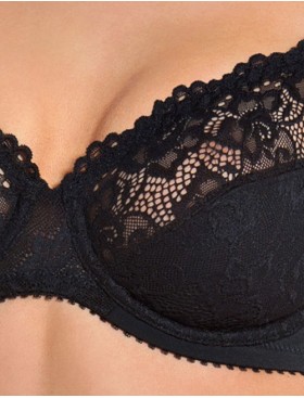 Бюстгальтер с мягкой чашкой Sielei DONNA 942 nero, Цвет: nero (черный), Размеры: 75C, изображение 4