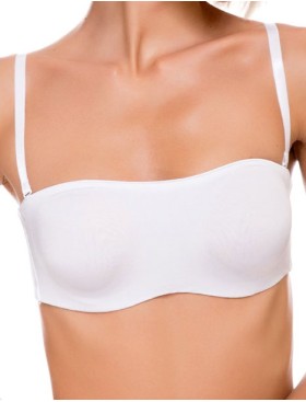 Бюстгальтер бандо Sielei FANTASTIC 1340 bianco, Цвет: bianco (белый), Размеры: 80B