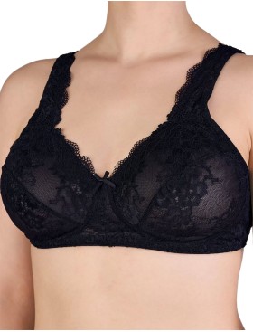 Бюстгальтер мягкий без косточек Sielei WONDER LACE 2440 nero, Цвет: nero (черный), Размеры: 75D
