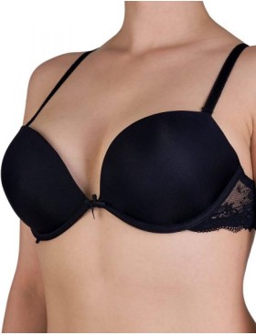 Бюстгальтер планж супер пуш-ап Sielei WONDER LACE 2448 nero, Цвет: nero (черный), Размеры: 70B