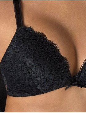 Кружевной бескостный бюстгальтер Sielei WONDER LACE 2458 nero, Цвет: nero (черный), Размеры: 70B, изображение 3