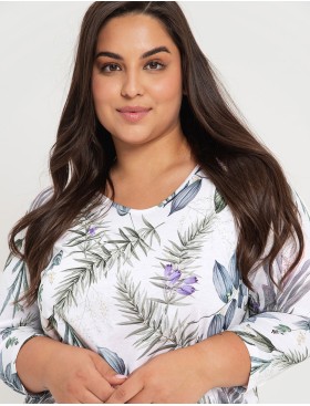 Ночная сорочка из хлопка Taro ARIANA 3015-01, Цвет: белый, Размеры: 2XL, изображение 2