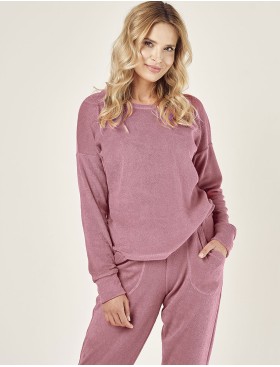 Махровый домашний костюм Taro DAVINA 3026-01, Цвет: розовый, Размеры: S