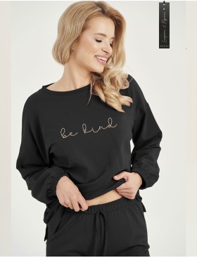 Черный домашний комплект Taro LIA 3004-01, Цвет: черный, Размеры: S