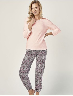 Пижама женская с брюками Taro MELISSA 2992-01, Цвет: розовый, Размеры: S, изображение 3