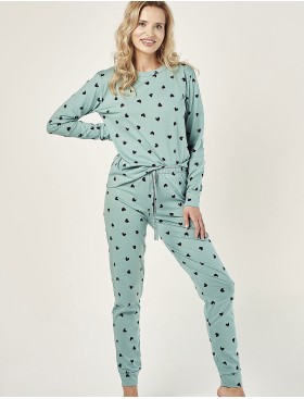 Хлопковая женская пижама Taro NINA 2977-01, Цвет: зеленый, Размеры: L, изображение 3