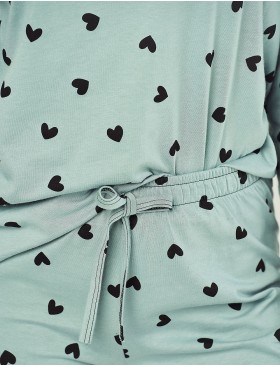 Хлопковая женская пижама Taro NINA 2977-01, Цвет: зеленый, Размеры: L, изображение 4