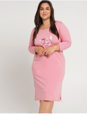 Хлопковая сорочка Taro OLYMPIA 3019-3020-02, Цвет: розовый, Размеры: 6XL, изображение 2