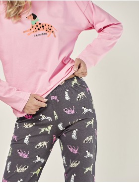 Хлопковая пижама Taro RUBY 2986-01, Цвет: розовый, Размеры: S, изображение 3