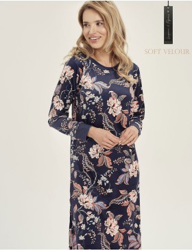 Темно-синяя туника из велюра Taro VENUS 3060-01, Цвет: темно-синий, Размеры: M, изображение 2