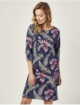 Синяя хлопковая сорочка Taro VIVIAN 2980-01, Цвет: темно-синий, Размеры: M