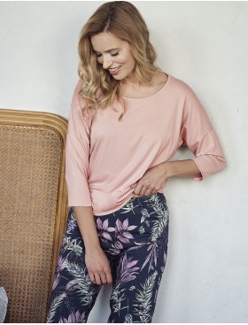 Женская пижама с брюками Taro VIVIAN 3000-01, Цвет: пудровый, Размеры: S