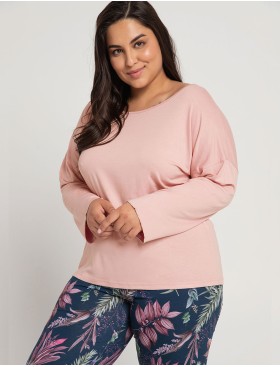 Женская пижама с брюками Taro VIVIAN 3013-01, Цвет: пудровый, Размеры: 2XL