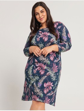 Синяя хлопковая сорочка Taro VIVIAN 3014-01, Цвет: темно-синий, Размеры: 2XL