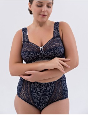 Бюстгальтер из хлопка Valmira 1101/С-1102/C синий с молоком, Цвет: синий с молоком, Размеры: 100G, изображение 6