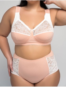 Бюстгальтер из хлопка Valmira 1101/С-1102/C нектар персика в крапинку, Цвет: нектар персика в кра, Размеры: 100G, изображение 9