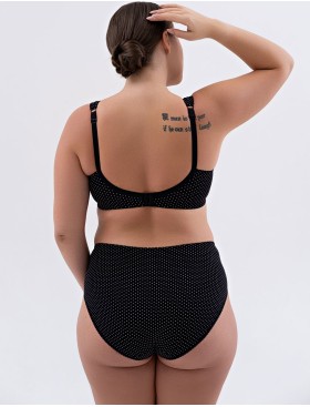 Бюстгальтер из хлопка Valmira 1101/С-1102/C черный в крапинку, Цвет: черный в крапинку, Размеры: 90D, изображение 7