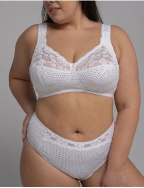 Бюстгальтер из хлопка Valmira 1101/С-1102/C белый в крапинку, Цвет: белый в крапинку, Размеры: 90D, изображение 6