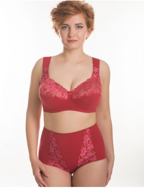 Усиленный бюстгальтер из хлопка Valmira 1104/C брусничный, Цвет: брусничный, Размеры: 75H, изображение 4