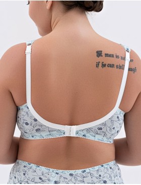 Усиленный бюстгальтер из хлопка Valmira 1104/C голубой опал, Цвет: голубой опал, Размеры: 80H, изображение 2