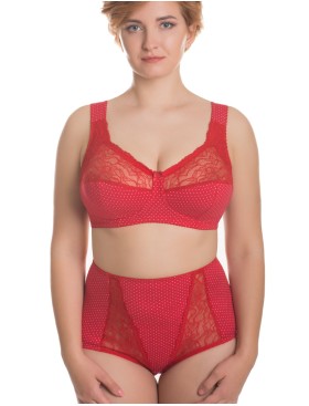 Бюстгальтер из хлопка Valmira 1101/С клубничный в крапинку, Цвет: клубничный в крапинк, Размеры: 75C, изображение 2