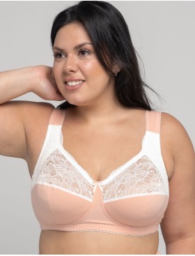 Бюстгальтер из хлопка Valmira 1101/С-1102/C нектар персика в крапинку, Цвет: нектар персика в кра, Размеры: 100G, изображение 3