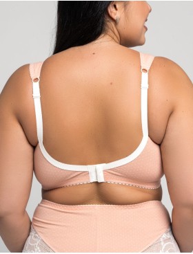 Бюстгальтер из хлопка Valmira 1101/С-1102/C нектар персика в крапинку, Цвет: нектар персика в кра, Размеры: 100G, изображение 2