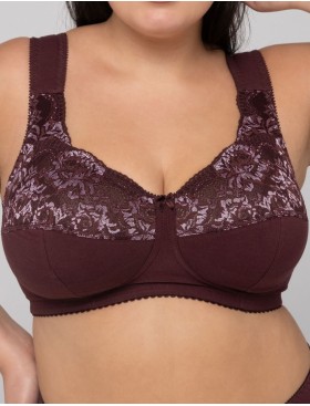 Бюстгальтер из хлопка Valmira 1101/С-1102/C вино с миндалем, Цвет: вино с миндалем, Размеры: 90D