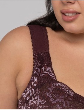 Усиленный бюстгальтер из хлопка Valmira 1104/C вино с миндалем, Цвет: вино с миндалем, Размеры: 100H, изображение 4