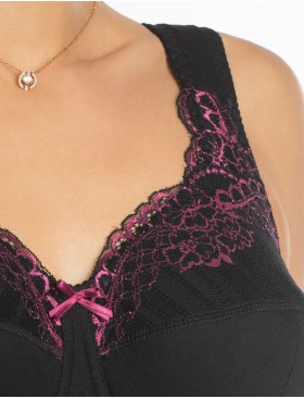 Усиленный бюстгальтер из хлопка Valmira 1104/C ночная азалия, Цвет: ночная азалия, Размеры: 100H, изображение 3