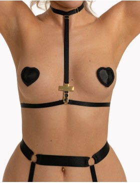 Открытый сексуальный комплект Anais ZOEY, Цвет: черный, Размеры: L/XL, изображение 3